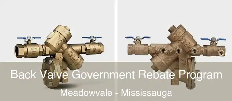 Back Valve Government Rebate Program Meadowvale - Mississauga
