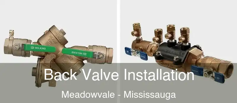  Back Valve Installation Meadowvale - Mississauga