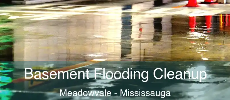 Basement Flooding Cleanup Meadowvale - Mississauga
